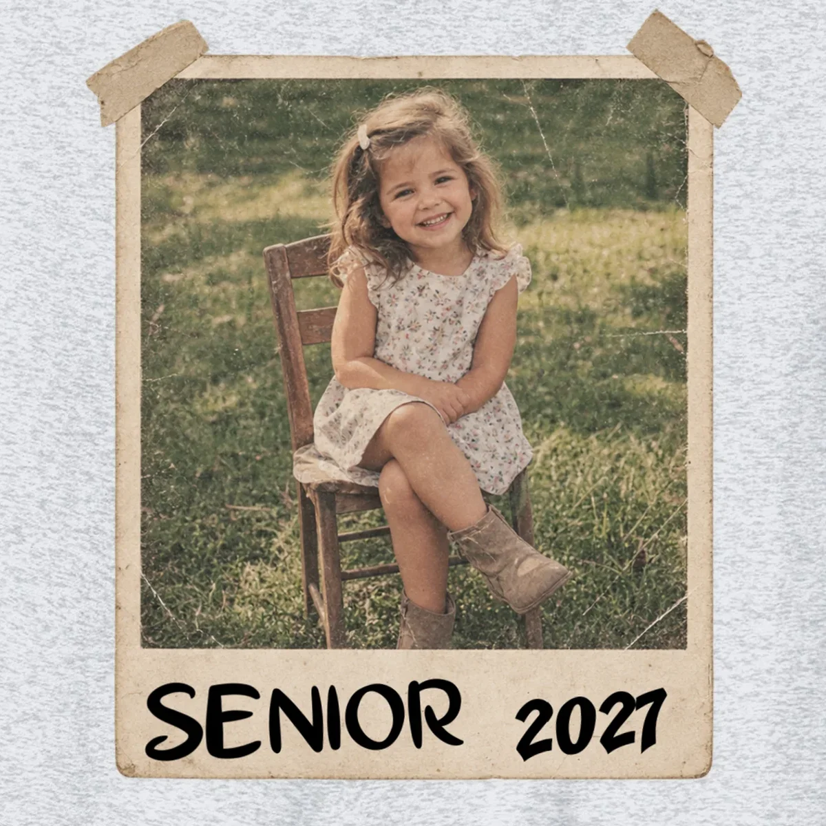 Graduation Senior Photo Custom Keepsake - Personalized Senior Year Gift Men's Sweatshirt - Front - Close-up