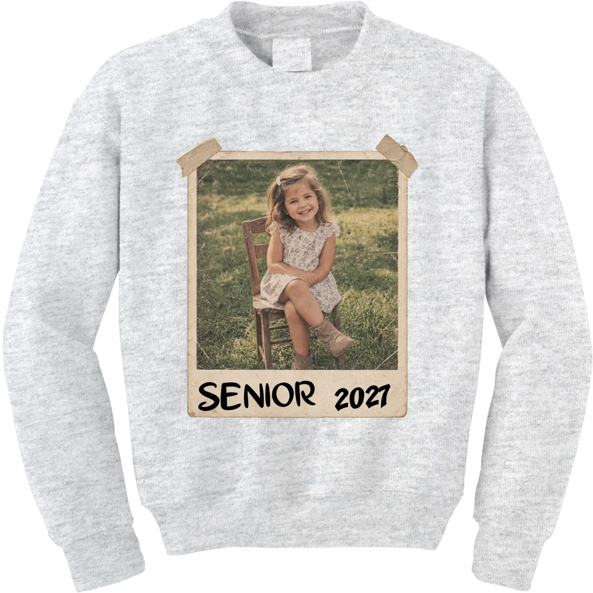 Graduation Senior Photo Custom Keepsake - Personalized Senior Year Gift Kids Sweatshirt - Front
