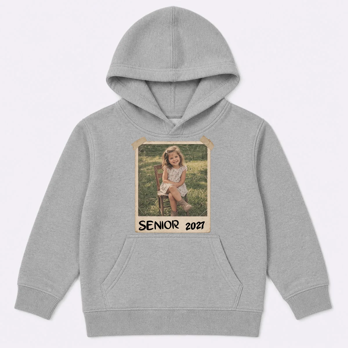 Graduation Senior Photo Custom Keepsake - Personalized Senior Year Gift Kids Hoodie - Front