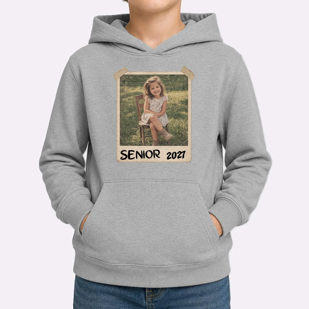 Graduation Senior Photo Custom Keepsake - Personalized Senior Year Gift Kids Hoodie - Front 1