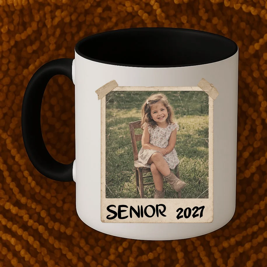 Graduation Senior Photo Custom Keepsake - Personalized Senior Year Gift Mug - Front 1