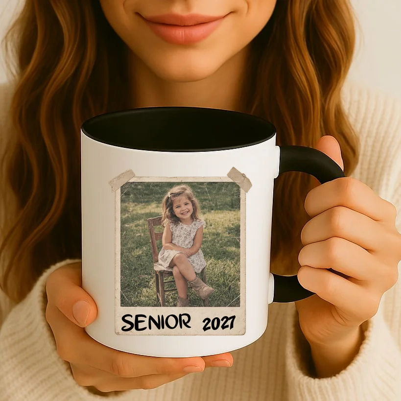 Graduation Senior Photo Custom Keepsake - Personalized Senior Year Gift Mug - Front 2