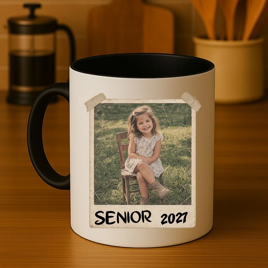 Graduation Senior Photo Custom Keepsake - Personalized Senior Year Gift Mug - Front 3