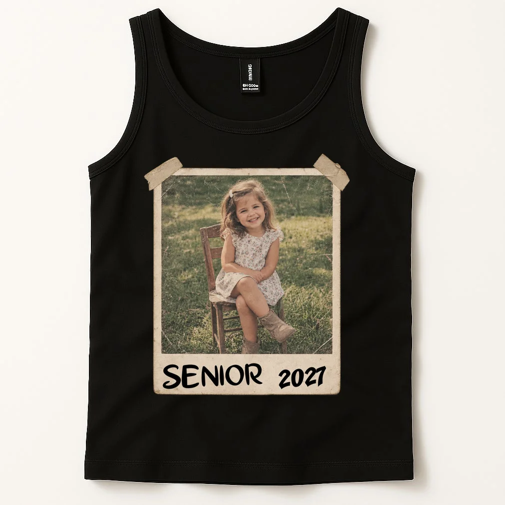 Graduation Senior Photo Custom Keepsake - Personalized Senior Year Gift Men's Tank Top - Front 1