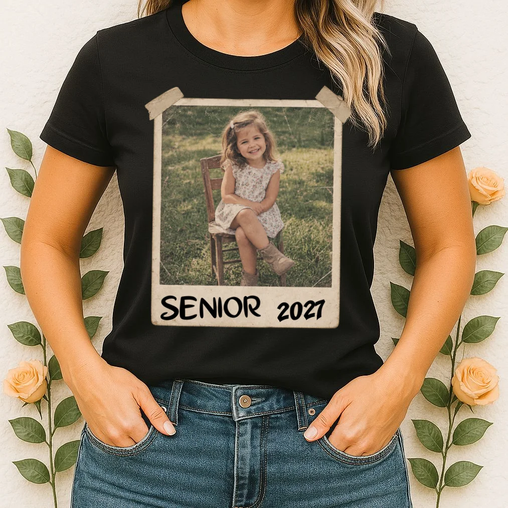 Graduation Senior Photo Custom Keepsake - Personalized Senior Year Gift Women's T-Shirt - Front 1