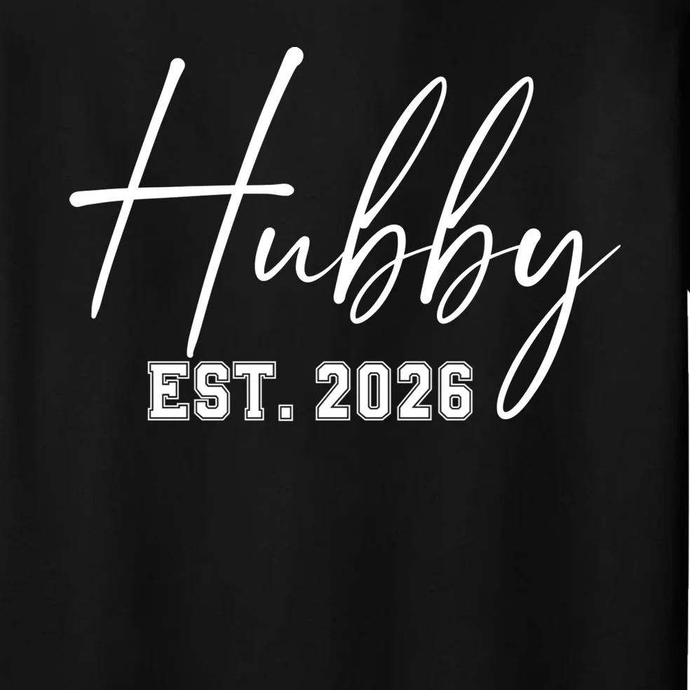 Hubby Est – Customizable Year Wedding Gift for Anniversary Men's Pajamas - Front - Close-up