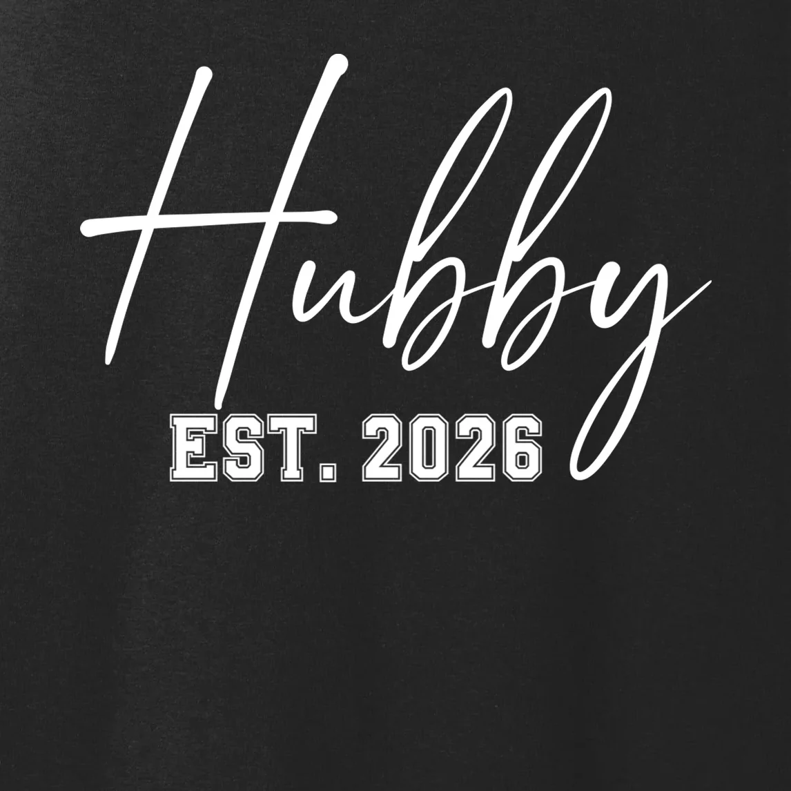 Hubby Est – Customizable Year Wedding Gift for Anniversary Women's Tank Top - Front - Close-up