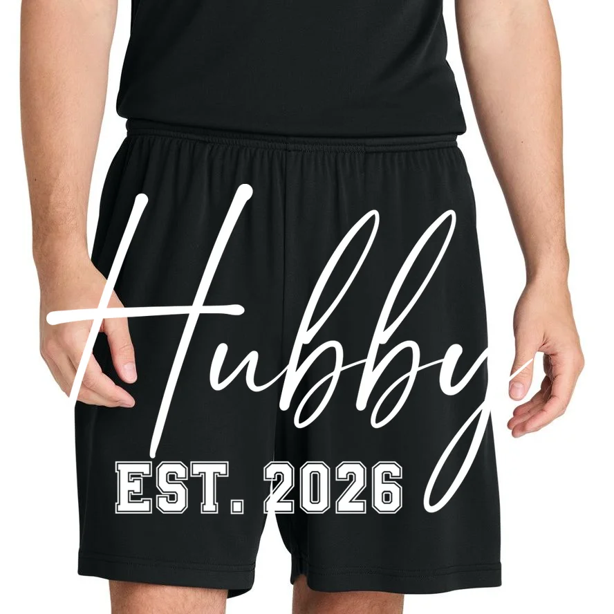 Hubby Est – Customizable Year Wedding Gift for Anniversary Men's Shorts - Front 1