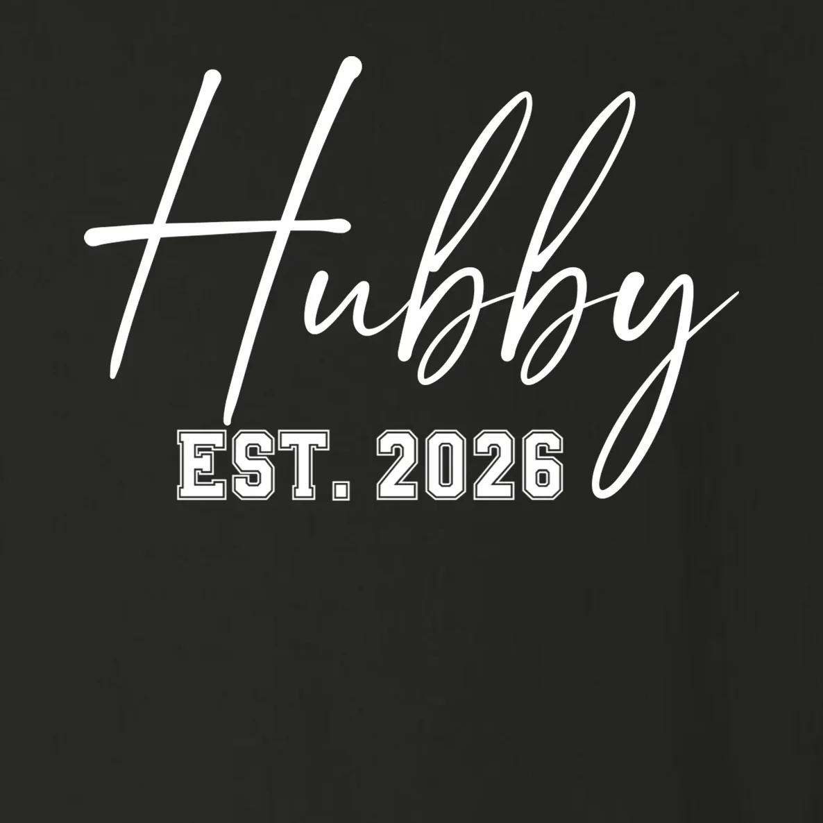Hubby Est – Customizable Year Wedding Gift for Anniversary Toddler Long Sleeve Shirt - Front - Close-up