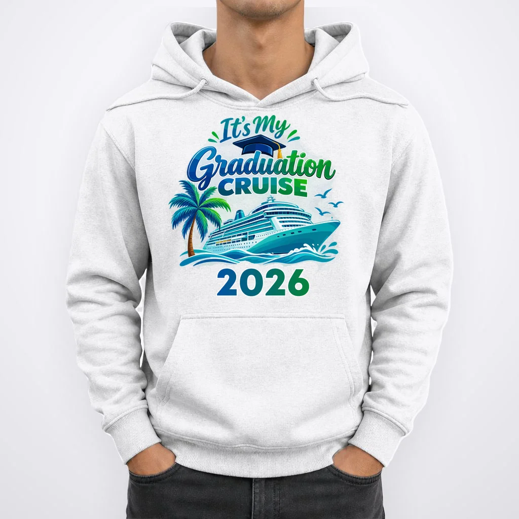 Graduation Cruise Custom Year Gift - Personalized Cruise Graduation Class Year Design Men's Hoodie - Front 1