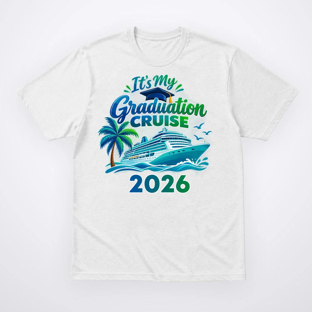 Graduation Cruise Custom Year Gift - Personalized Cruise Graduation Class Year Design Men's T-Shirt Front