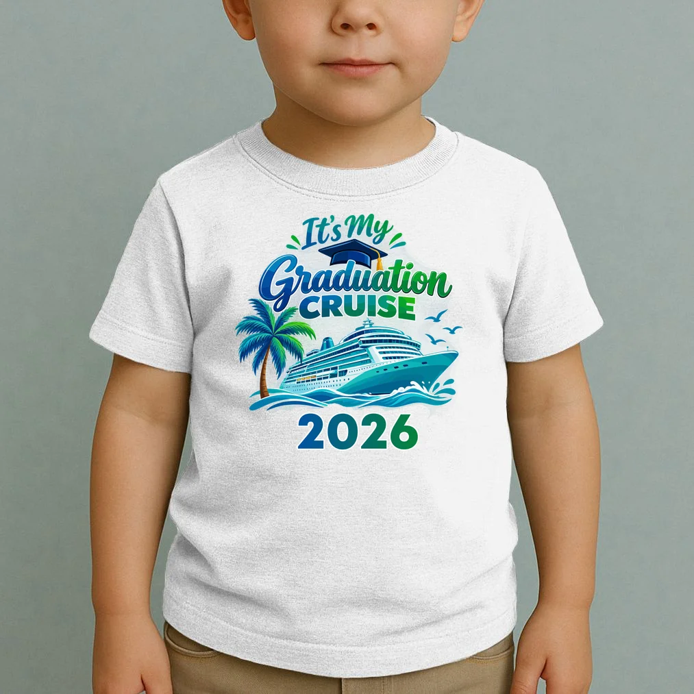 Graduation Cruise Custom Year Gift - Personalized Cruise Graduation Class Year Design Toddler T-Shirt - Front 1