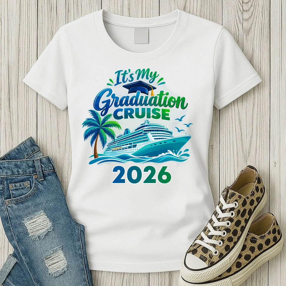 Graduation Cruise Custom Year Gift - Personalized Cruise Graduation Class Year Design Women's T-Shirt - Front 2