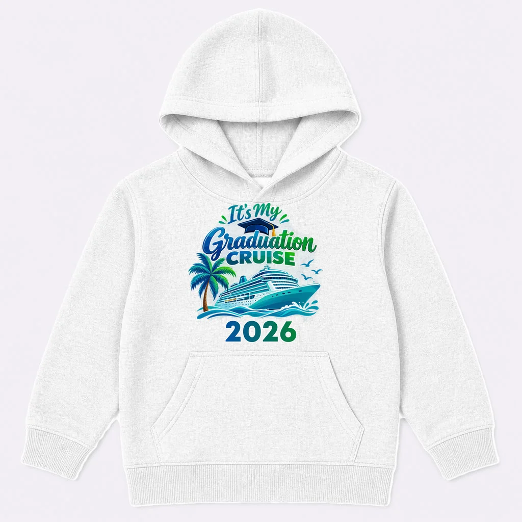 Graduation Cruise Custom Year Gift - Personalized Cruise Graduation Class Year Design Kids Hoodie Front