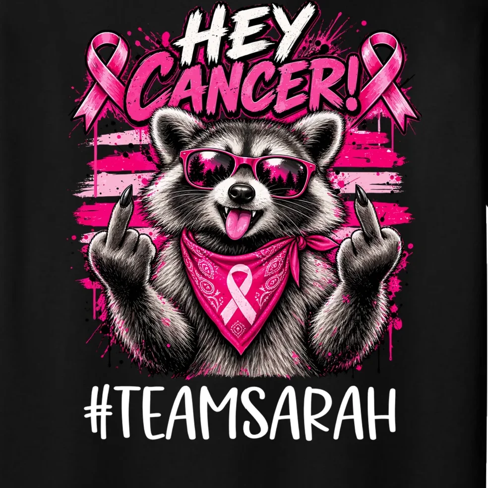Hey Cancer Custom Breast Cancer Awareness Custom Name Men's Pajamas - Front - Close-up