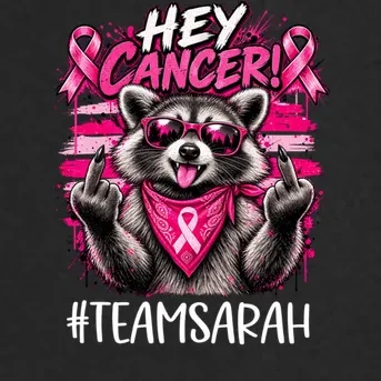 Hey Cancer Custom Breast Cancer Awareness Custom Name Men's Soft Jacket - Front - Close-up