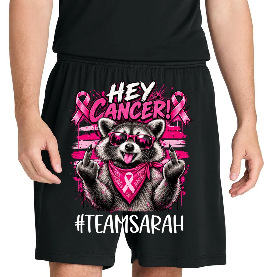 Hey Cancer Custom Breast Cancer Awareness Custom Name Men's Shorts - Front 1