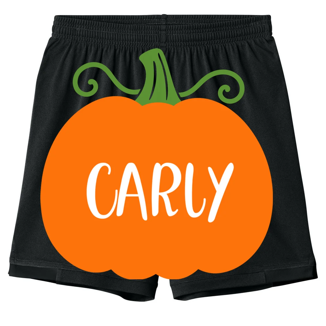 Halloween Pumpkin Custom Design - Personalized Fall Pumpkin Gift Kids Shorts Front