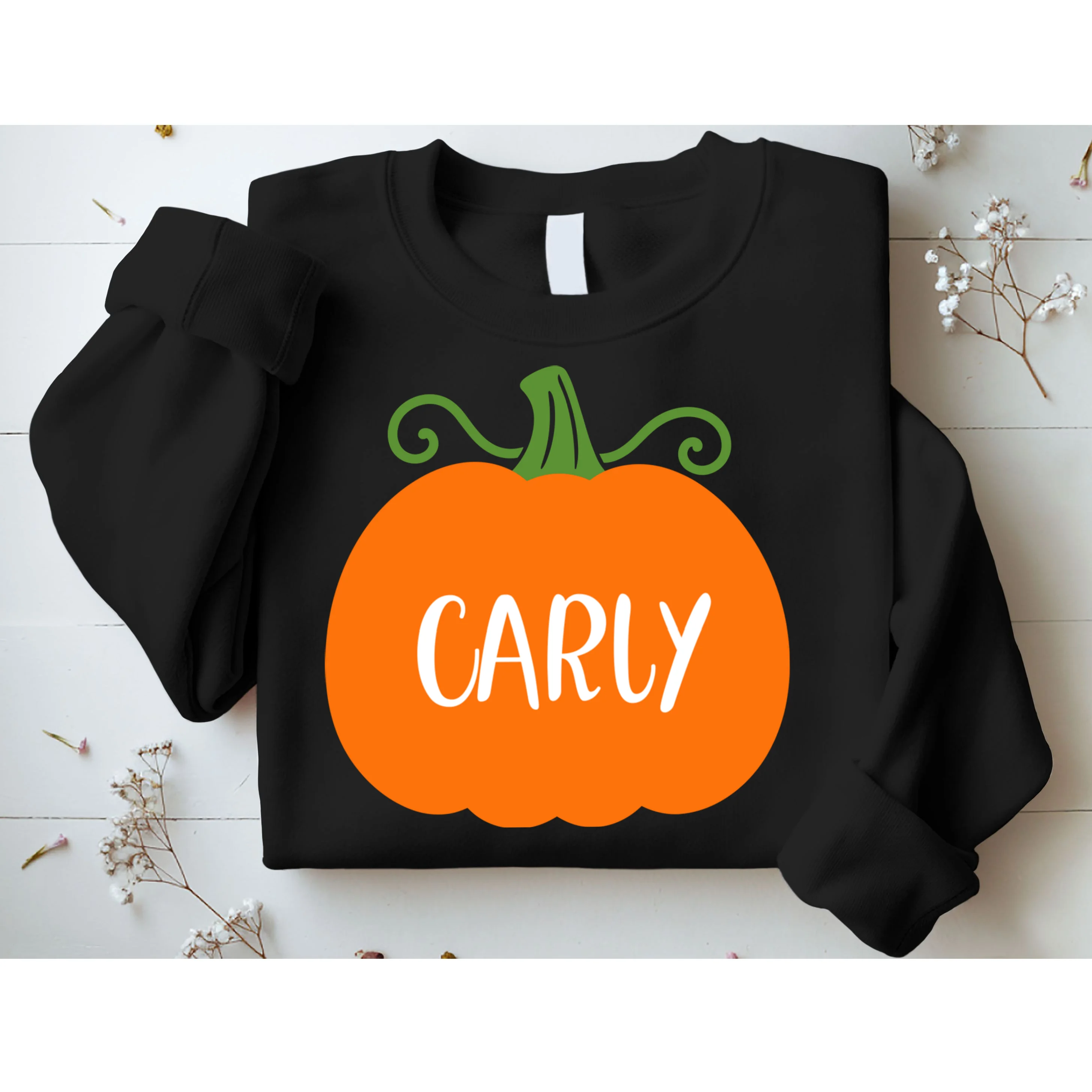Halloween Pumpkin Custom Design - Personalized Fall Pumpkin Gift Men's Sweatshirt - Front 1