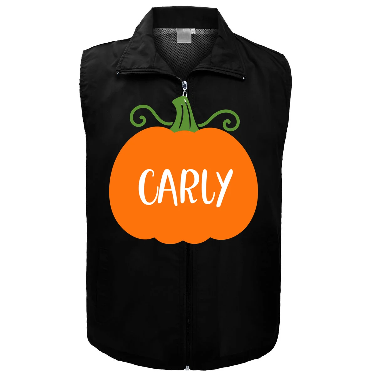 Halloween Pumpkin Custom Design - Personalized Fall Pumpkin Gift Men's Vest Front