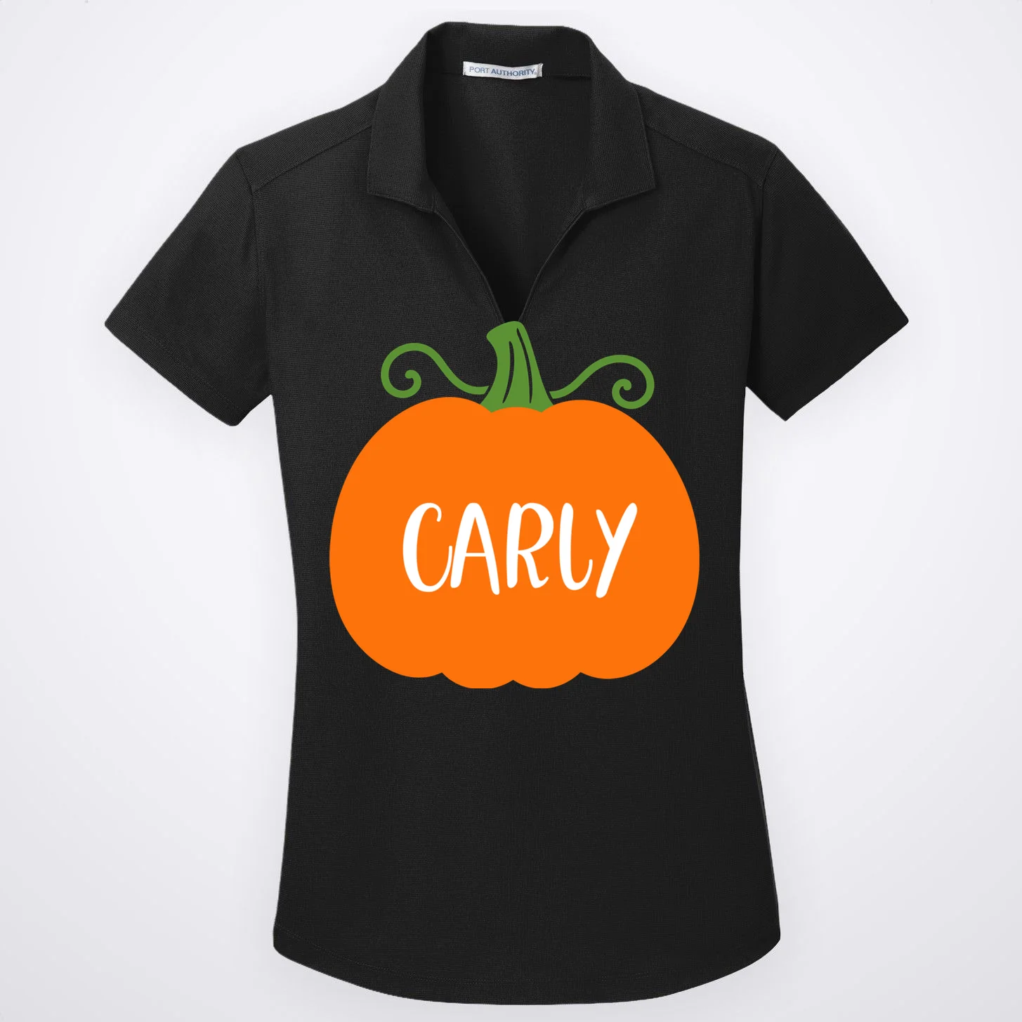 Halloween Pumpkin Custom Design - Personalized Fall Pumpkin Gift Women's Polo Front