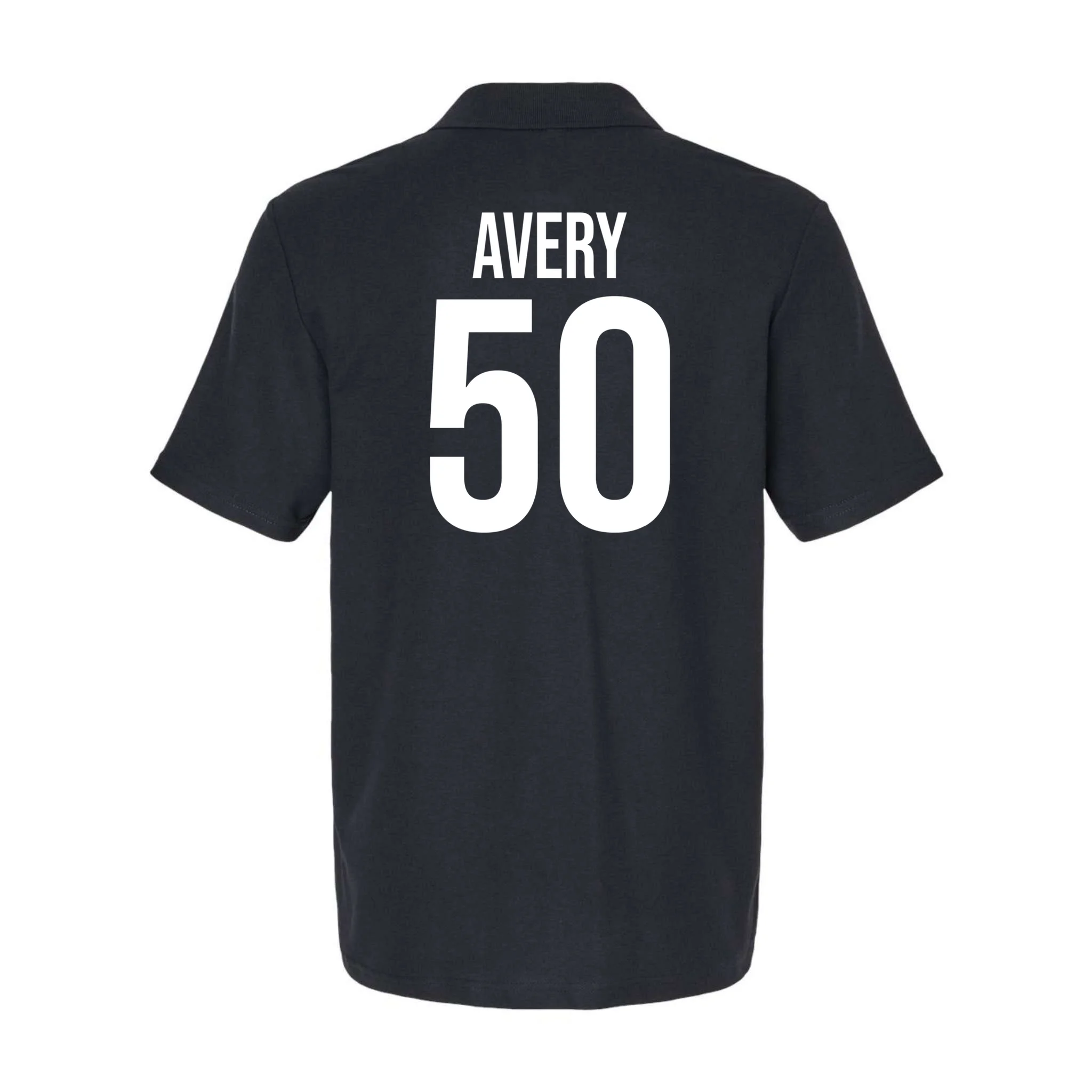 Hope – Pink Ribbon Breast Cancer Awareness Design Men's Polo - Back