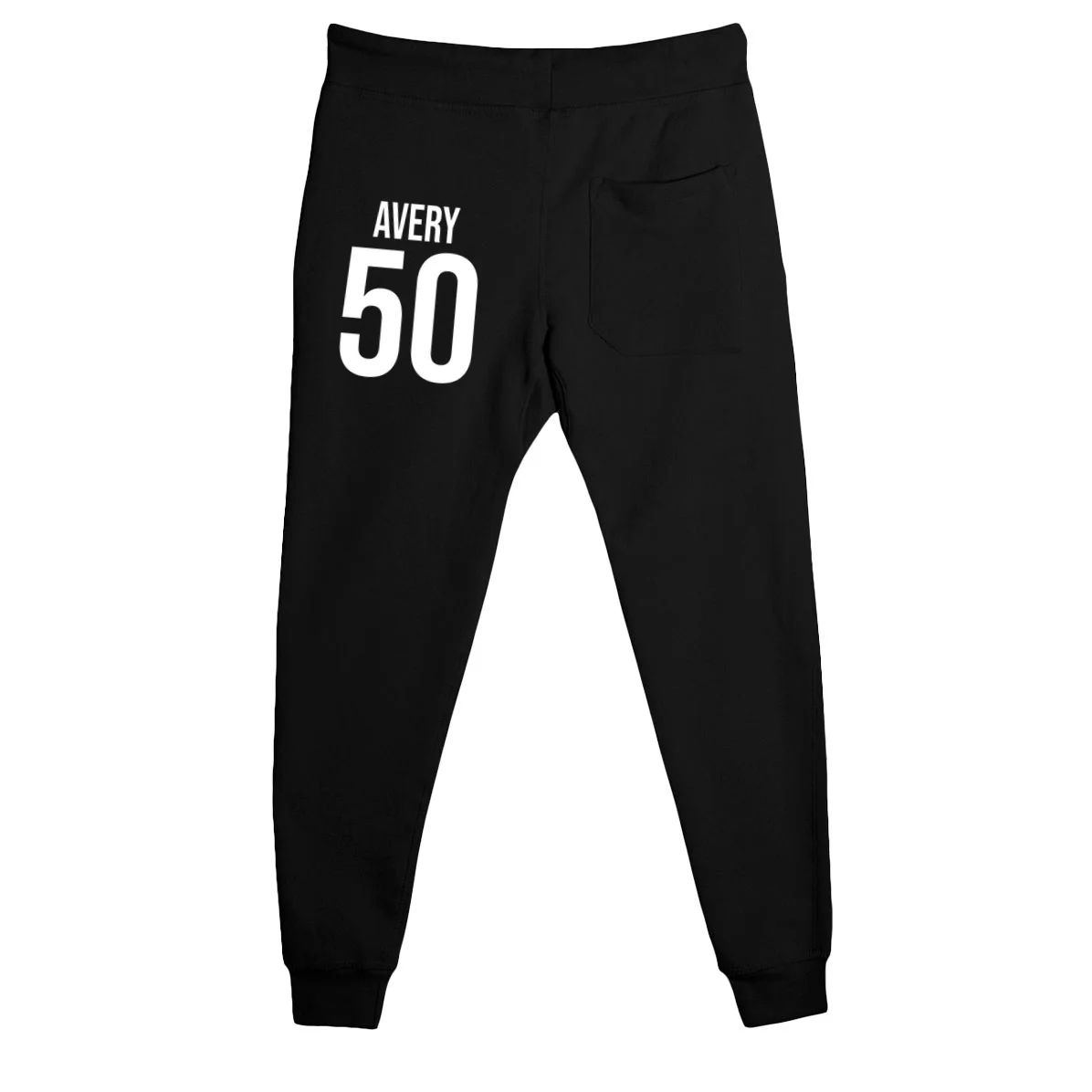 Hope – Pink Ribbon Breast Cancer Awareness Design Men's Sweatpants - Back - Close-up