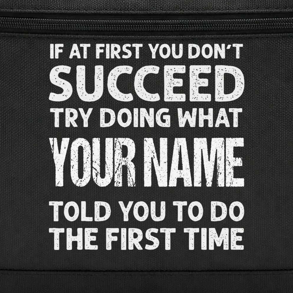 If At First You Don't Succeed Funny Custom Name Personalized Briefcase - Front - Close-up