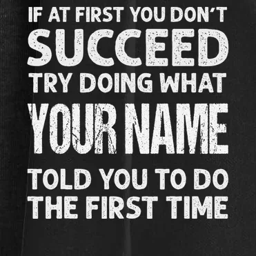 If At First You Don't Succeed Funny Custom Name Personalized Women's Cardigan - Front - Close-up