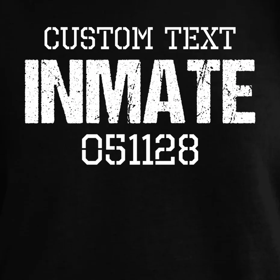 Inmate Custom Prisoner Costume Jail Outfit Personalized Comfort Colors Unisex T-Shirt - Front - Close-up