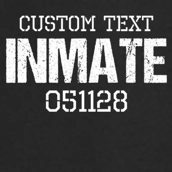 Inmate Custom Prisoner Costume Jail Outfit Personalized Men's Soft Jacket - Front - Close-up