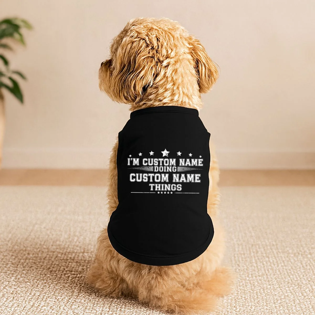 I'm Doing (Custom Name) Things Funny Personalized Gift Doggie Tank - Front 1