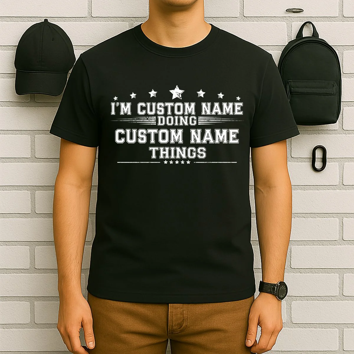 I'm Doing (Custom Name) Things Funny Personalized Gift T-Shirt - Front 6