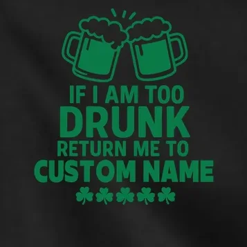 If I Am Too Drunk Return Me To Custom Name St Patricks Day Personalized Kids Jacket - Front - Close-up