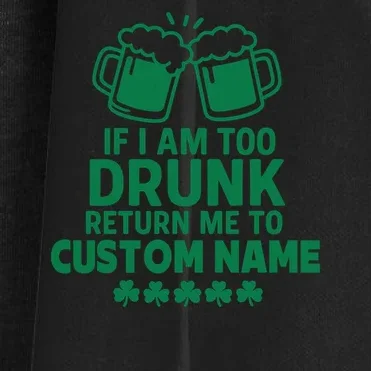 If I Am Too Drunk Return Me To Custom Name St Patricks Day Personalized Women's Cardigan - Front - Close-up