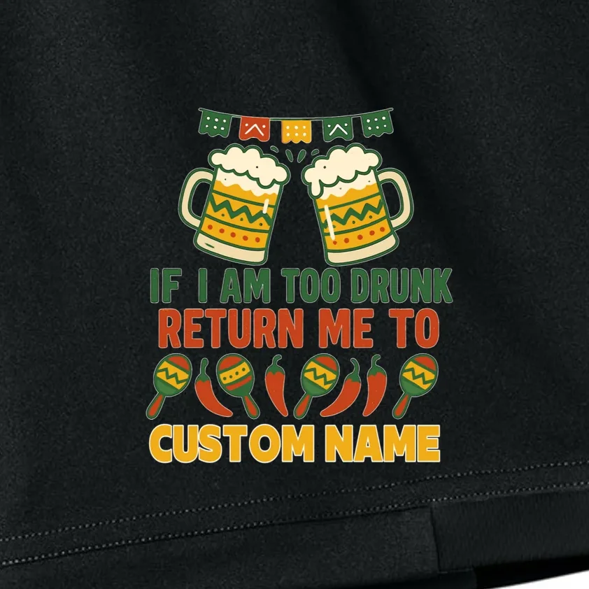 If I Am Too Drunk Return Me To Funny Cinco De Mayo Kids Shorts - Front - Close-up