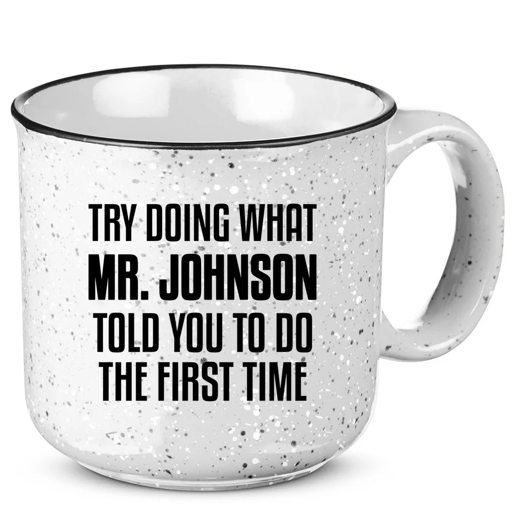 If At First You Don't Succeed Funny Personalized Name 15oz Mug - Back
