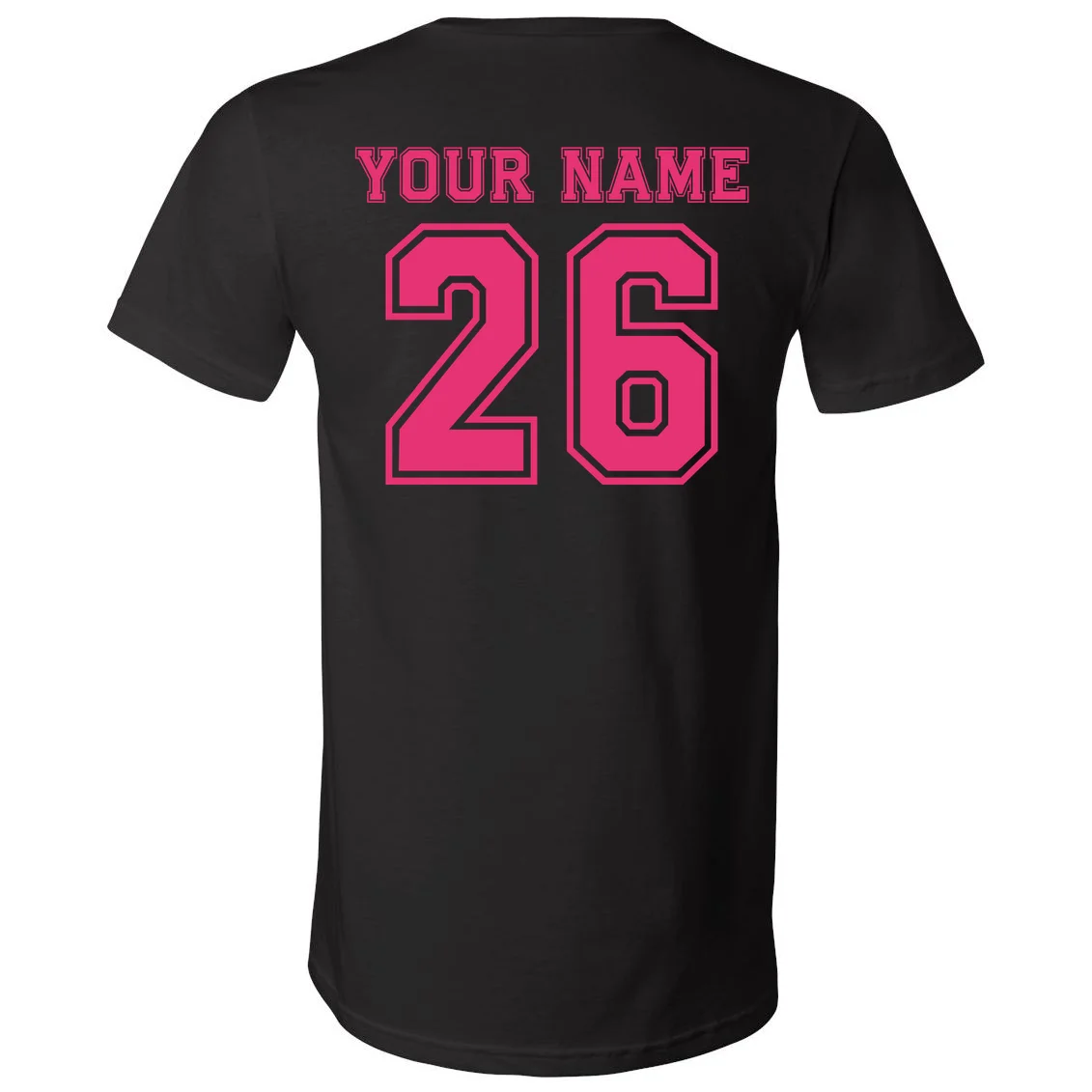 I Suck At Fantasy Bikini Funny Personalized Fantasy Football V-Neck T-Shirt - Back
