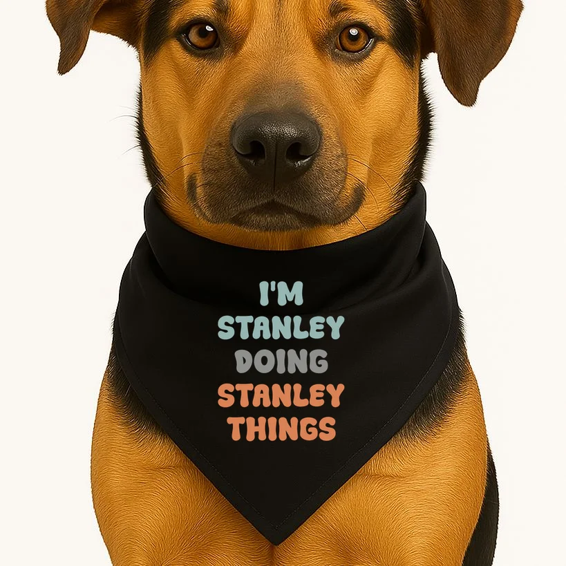 I'm Custom Name Doing Custom Name Things Cute Dog Bandana - Front 1
