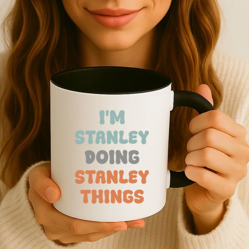 I'm Custom Name Doing Custom Name Things Cute Coffee Mug - Front 2