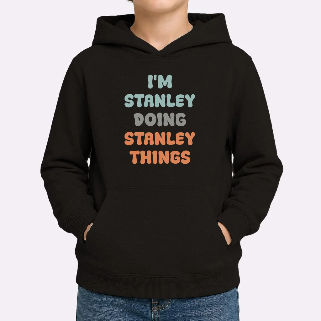 I'm Custom Name Doing Custom Name Things Cute Kids Hoodie - Front 1