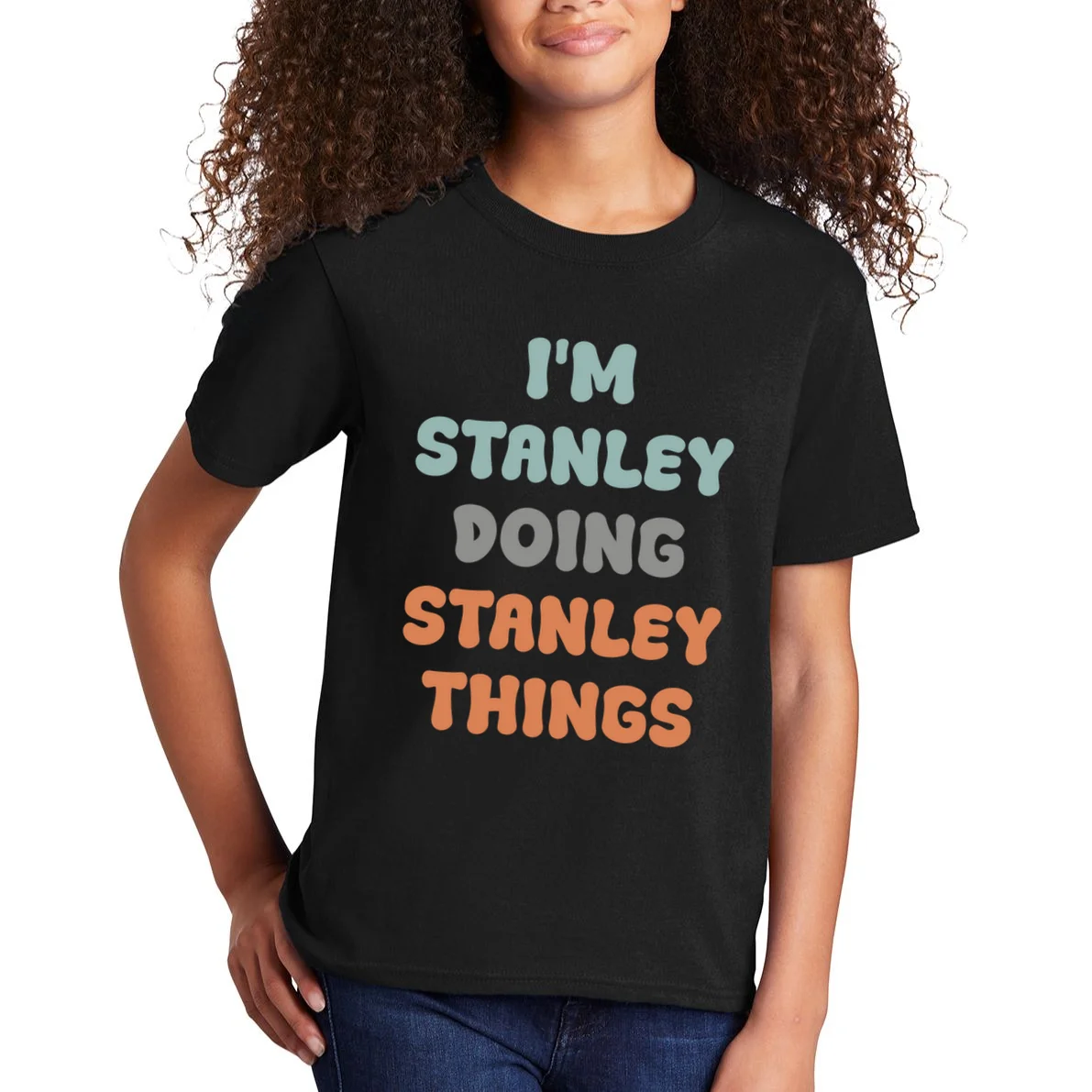 I'm Custom Name Doing Custom Name Things Cute Kids T-Shirt - Front 1
