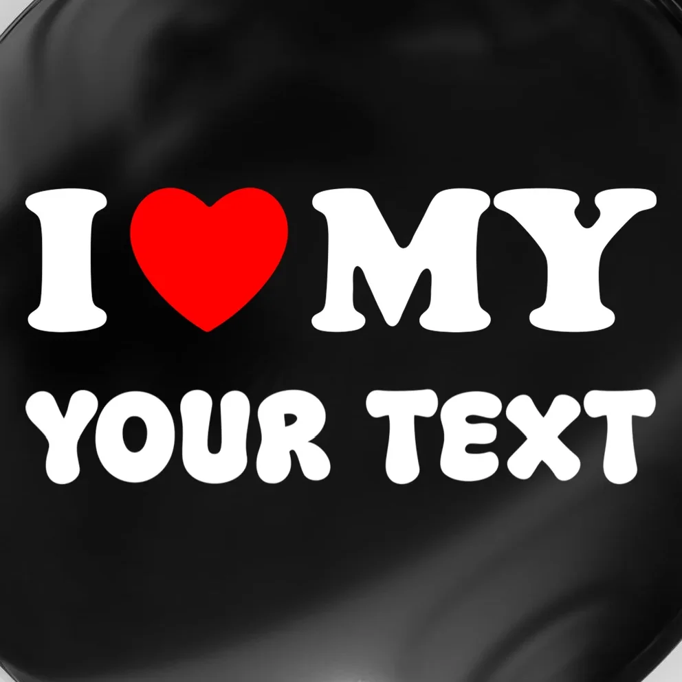 I Love My (Customizable Text) Valentine’s Day Heart Magnet - Front - Close-up