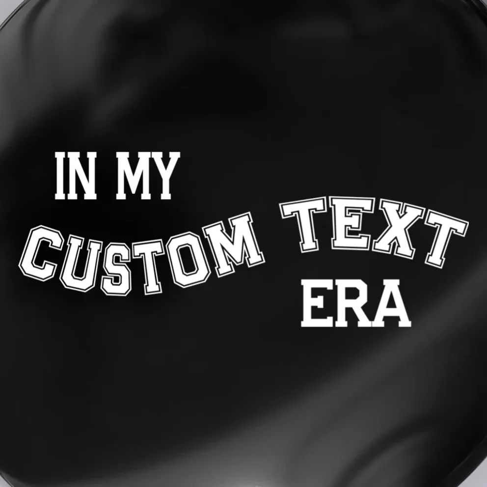 In My Custom Text Era Personalized Funny Varsity Button - Front - Close-up