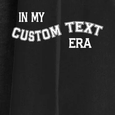 In My Custom Text Era Personalized Funny Varsity Women's Cardigan - Front - Close-up