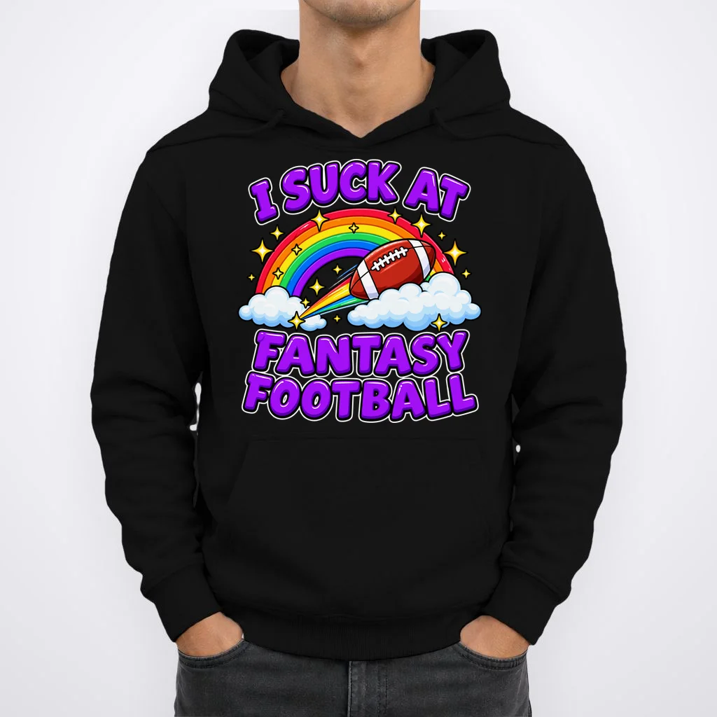I Suck At Fantasy Football Personalized Hoodie - Front 1
