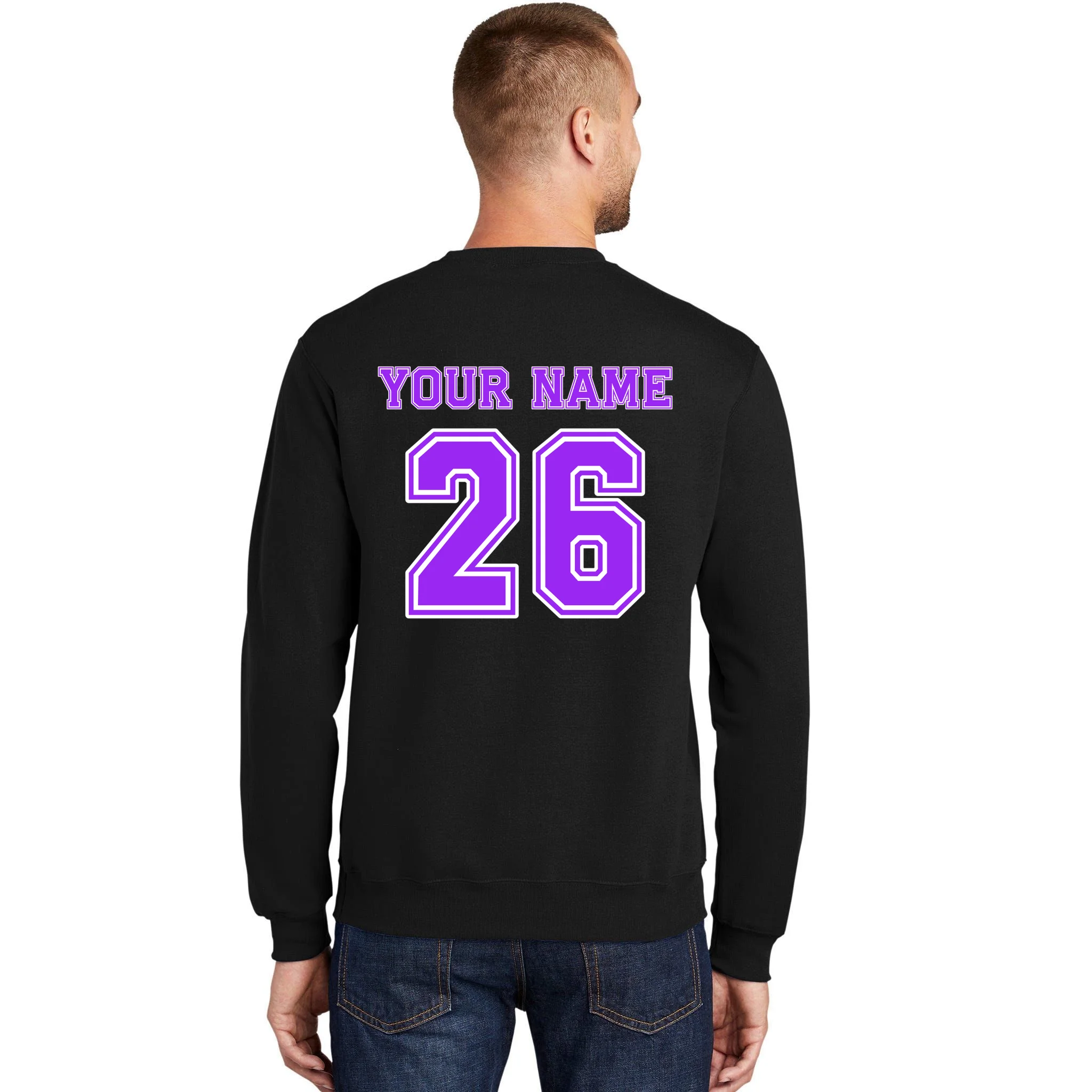 I Suck At Fantasy Football Personalized Sweatshirt - Back