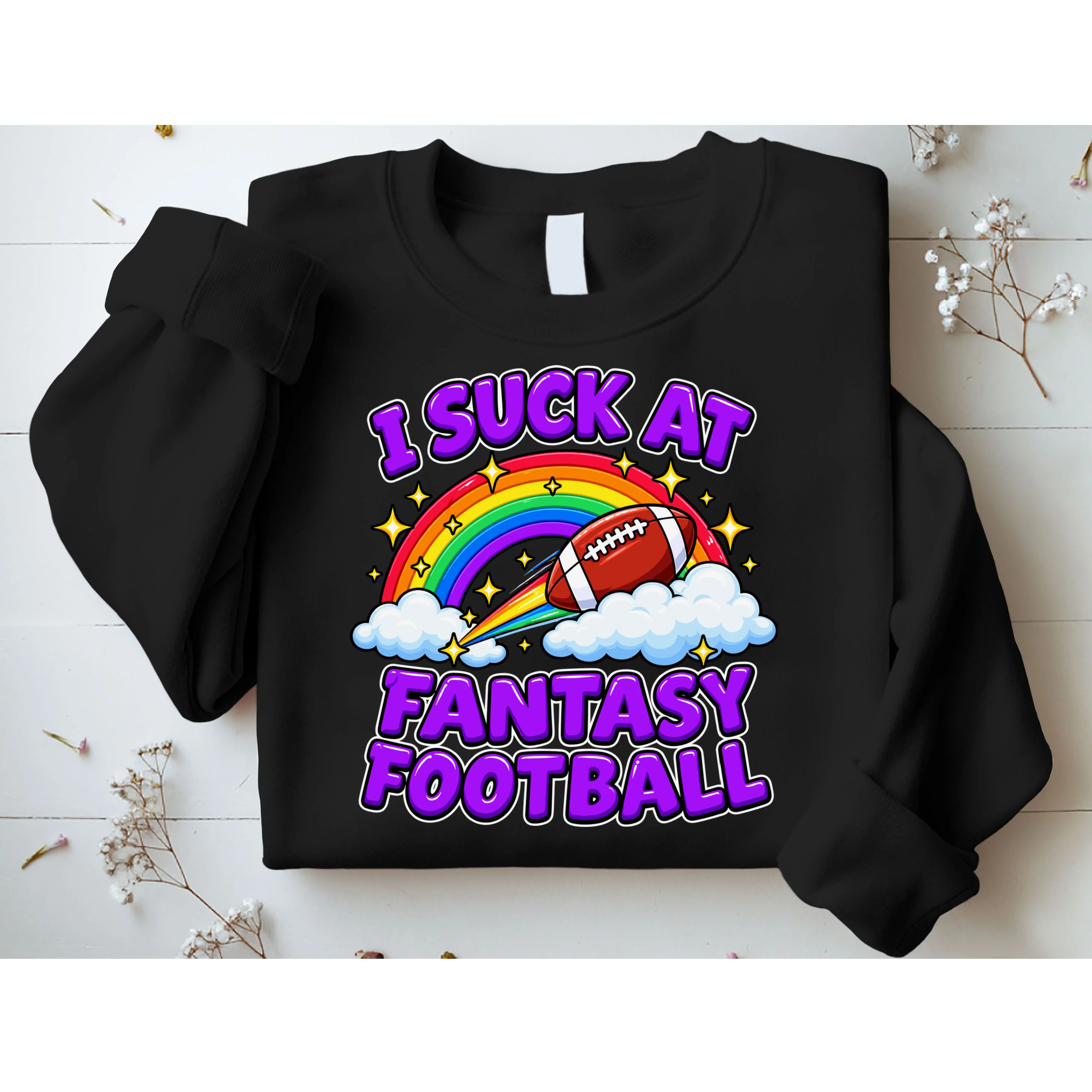 I Suck At Fantasy Football Personalized Sweatshirt - Front 1