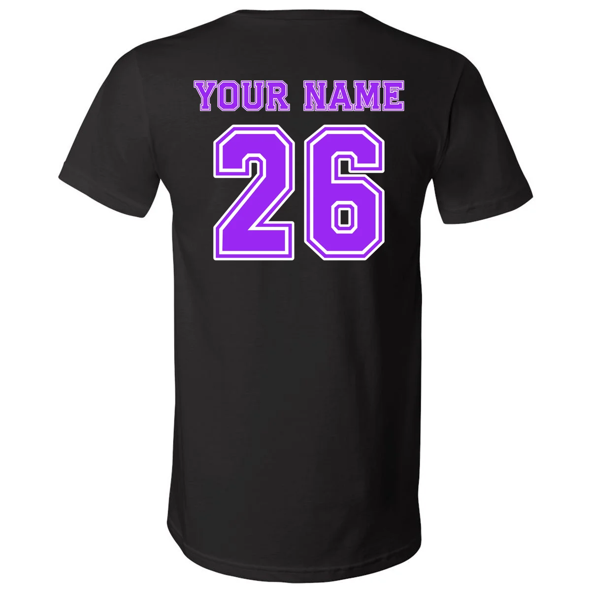 I Suck At Fantasy Football Personalized V-Neck T-Shirt - Back
