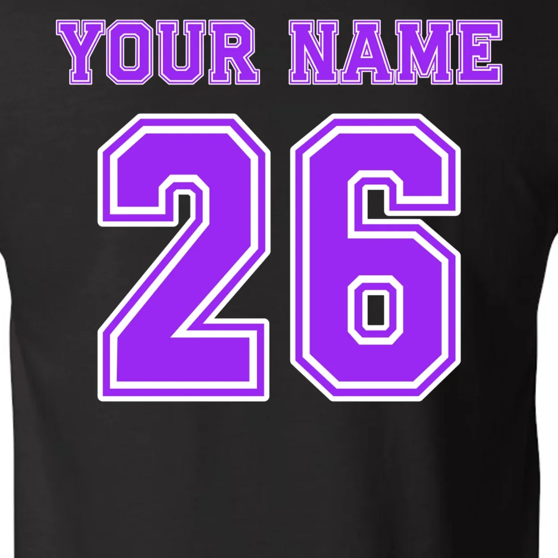 I Suck At Fantasy Football Personalized Bella+Canvas Men's V-Neck T-Shirt - Back - Close-up
